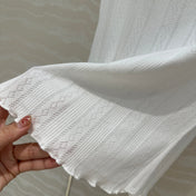 CC Hollow Camisole White cotton