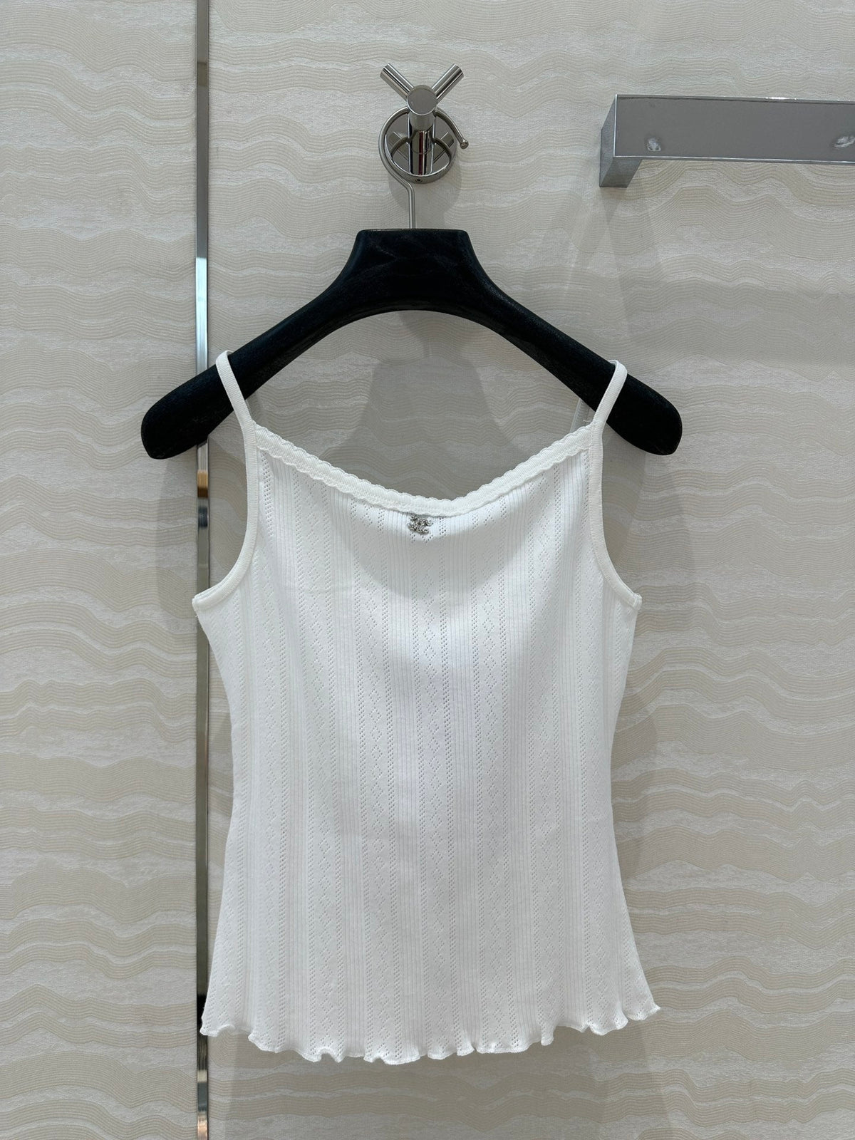 CC Hollow Camisole White cotton
