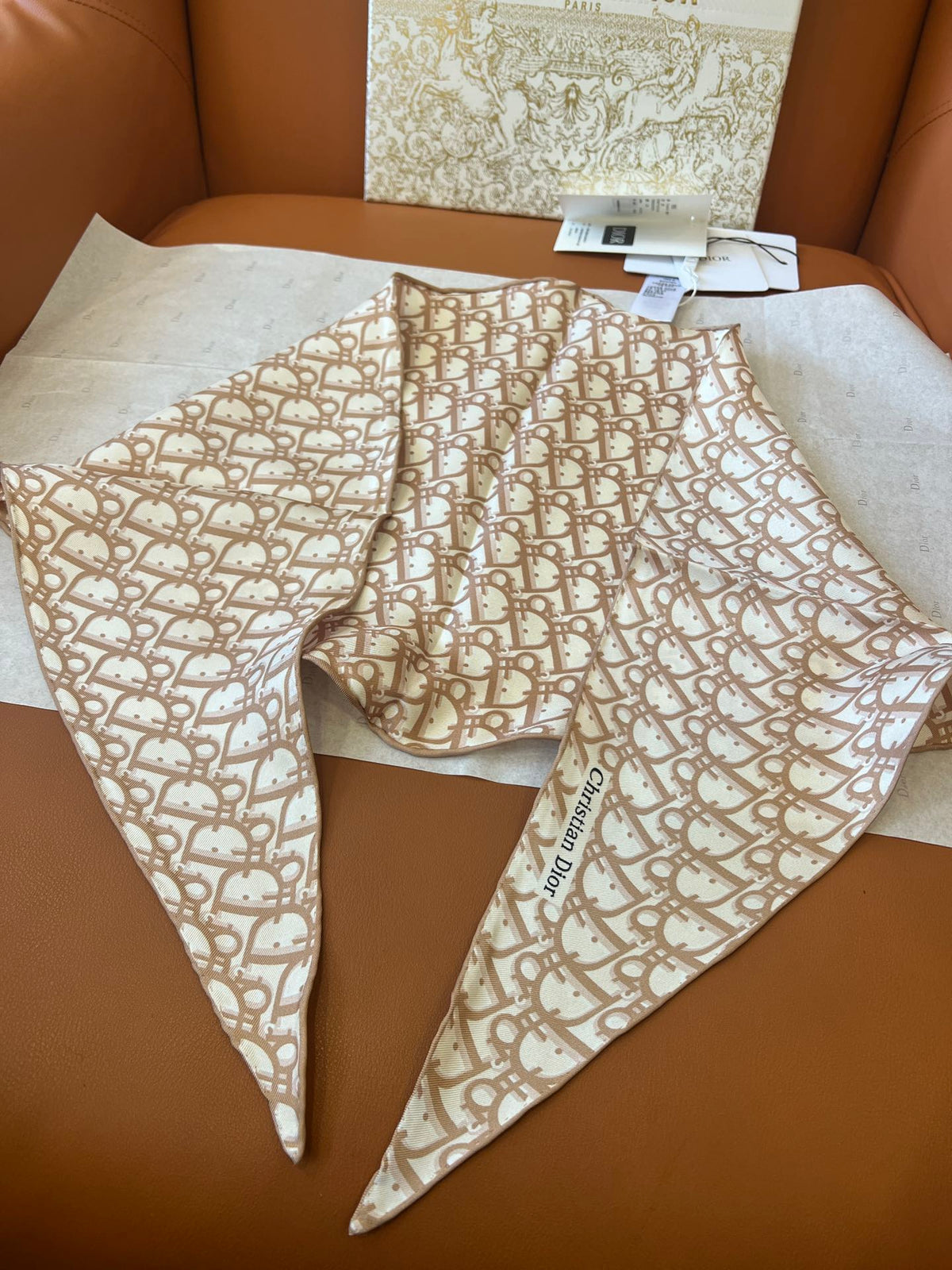 DIOR SCARF 110 CM IN SILK 627637