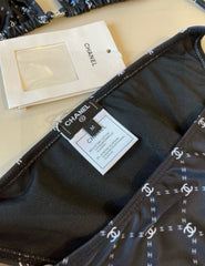 CC BIKINI SWIMSUIT SET IN BLACK AND WHITE PLAID 629230