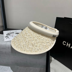 CC SUN HAT MODEL IVORY WITH SEQUINS 673927