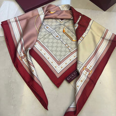 GUCCI 25S SCARF 90 IN SILK 679815