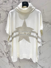 DIOR 25S TURTLENECK PONCHO SWEATER STYLE 383