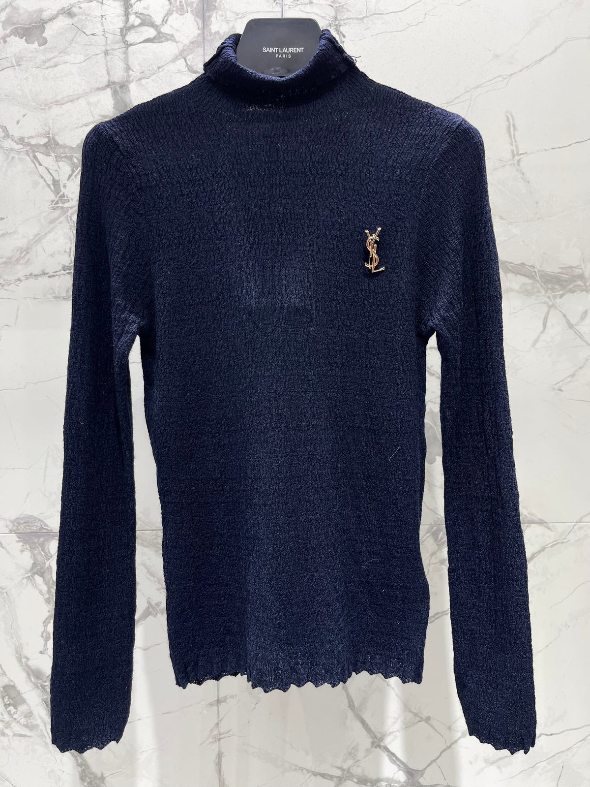 YSL 25S FITTED TURTLENECK SWEATER STYLE 183