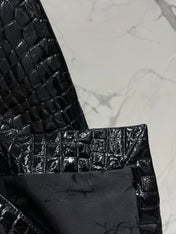 YSL 25S CROC LEATHER SKIRT STYLE 108