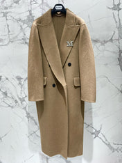 MAX MARA 25S KNITTED NOTCHED-COLLAR COAT 053