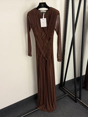 DIOR 25S LONG-SLEEVE MESH DRESS 821