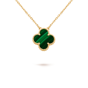 CLOVER MALACHITE NECKLACE
