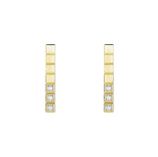 ICE CUBE GOLD DIAMONDS EARRINGS