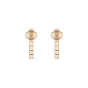 ICE CUBE PINK GOLD DIAMONDS EARRINGS