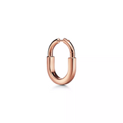 LOCK MEDIUM PINK DIAMOND PINK GOLD EARRINGS