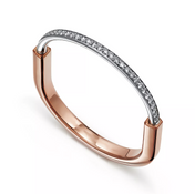 LOCK BRACELET ROSE AND WHITE GOLD DIAMOND
