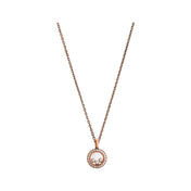 HAPPY HEART DIAMOND PINK GOLD NECKLACE