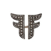 FF LOGO GOLD DIAMOND RING