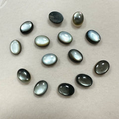 1PCS Natural Black Abalone Shell Oval Cut7*5/8*6/9*7/10*8mm For Ring Earring Necklace Pendant DIY Jewelry Making Accessories
