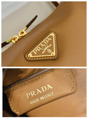 PRA 28 LARGE BEIGE CALFSKIN HANDBAG