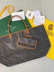 SAINT LOUIS GM 40CM BLACK AND TAN CANVAS