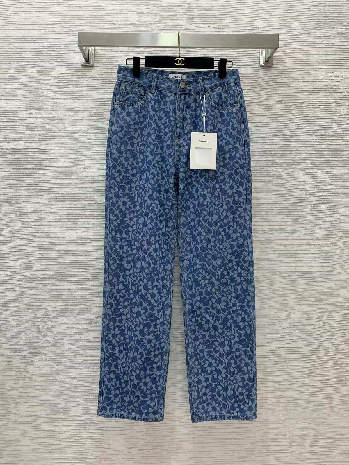 CC Jeans Printed Denim Blue and Dark Blue