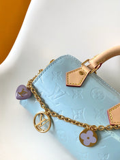 NANO SPEEDY 16 IN PASTEL MONOGRAM VERNIS GOLD HARDWARE