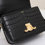 TRIOMPHE TEEN 18 BLACK ALLIGATOR SKIN