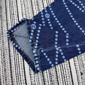 CC Jeans Printed Faded Denim Blue and White