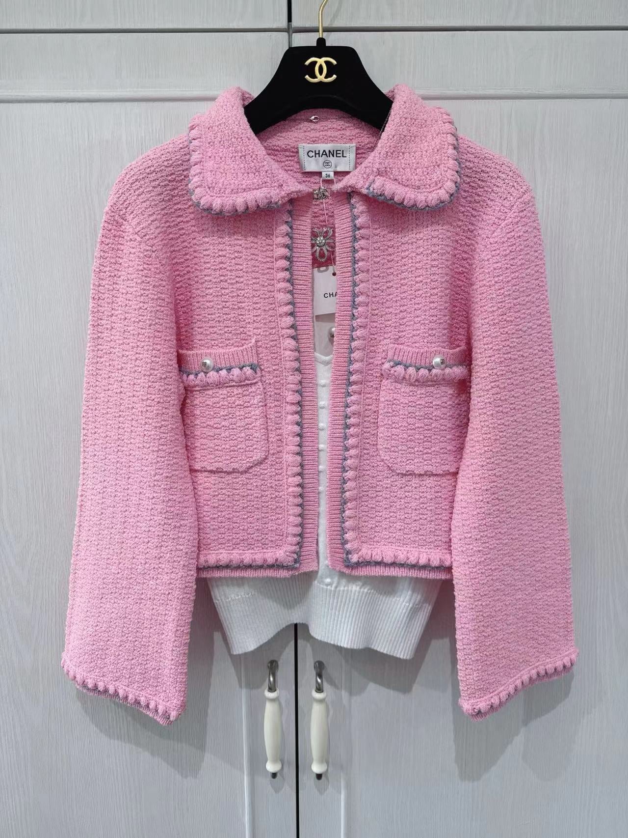 CC 25P Cardigan Pink Tweed 226820