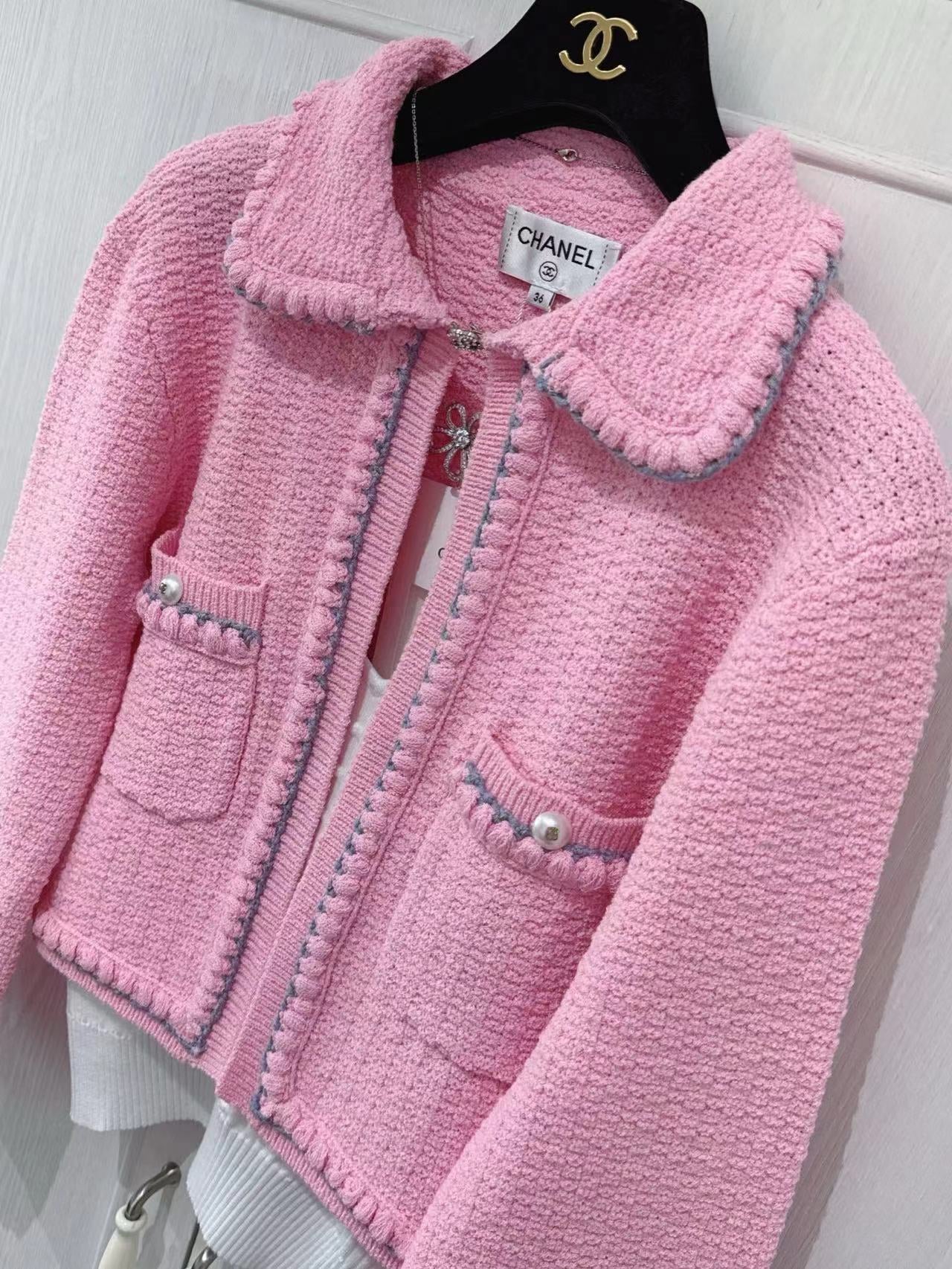 CC 25P Cardigan Pink Tweed 226820