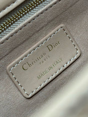 LARGE 32 LADY BAG IN PEACE LAMBSKIN WITH GOLD HARDWARE