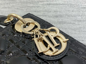 MINI 17 LADY BAG IN BLACK PATENT CALFSKIN