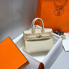 HM BIRKIN 20CM BAG MILKY WHITE TOGO LEATHER GOLD HARDWARE (MADE-TO-ODER)