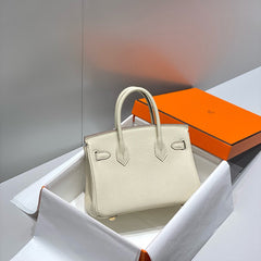 HM BIRKIN 20CM BAG MILKY WHITE TOGO LEATHER GOLD HARDWARE (MADE-TO-ODER)