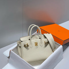 HM BIRKIN 20CM BAG MILKY WHITE TOGO LEATHER GOLD HARDWARE (MADE-TO-ODER)