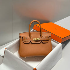 HM BIRKIN 20CM BAG BROWN TOGO LEATHER GOLD HARDWARE (MADE-TO-ODER)