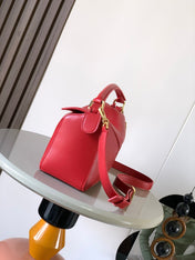 PUZZLE HANDBAG 24 IN RED CALFSKIN