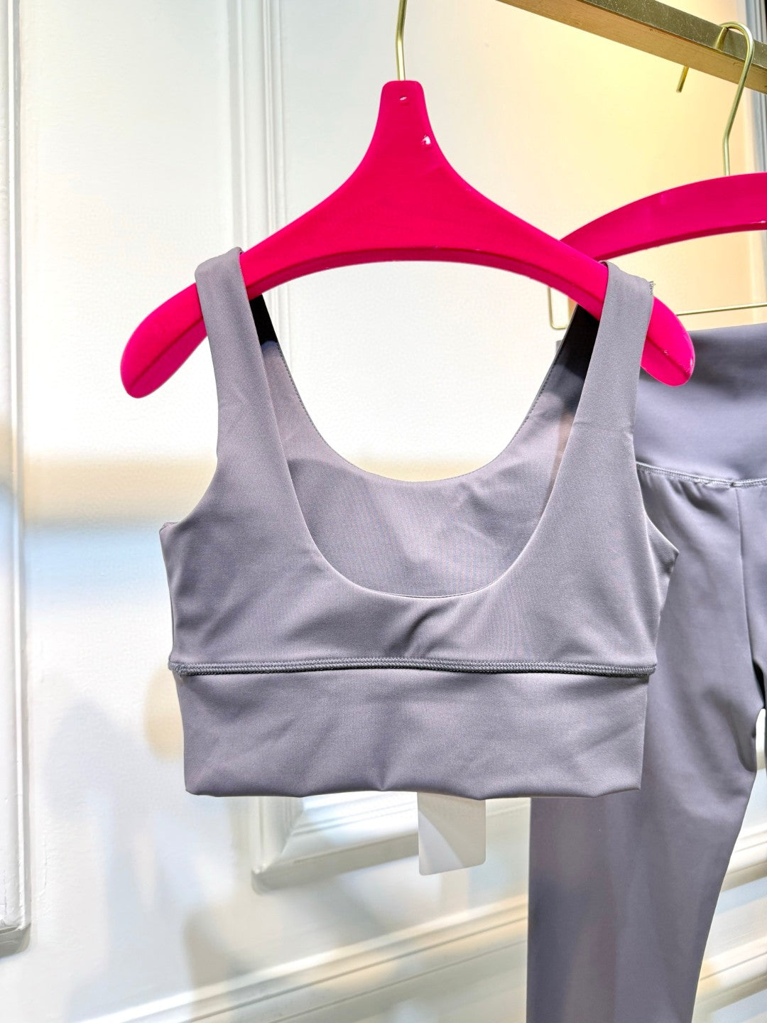 Full Set Alo Yoga Grey Cotton