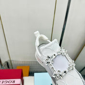 VIV' RUN SNEAKERS IN WHITE MIX SILVER GREY FABRIC