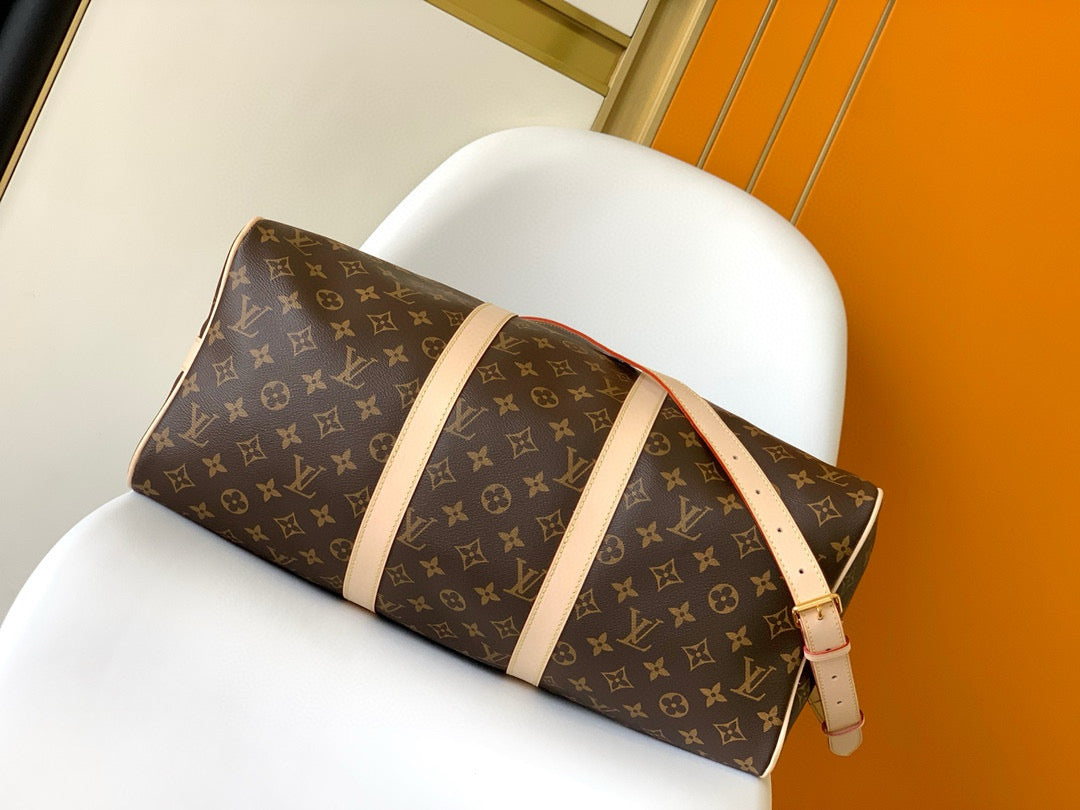 LV KEEPALL 45 BANDOULIERE MONOGRAM CANVAS