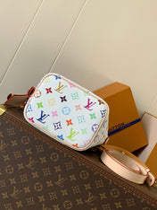 LV SHOULDER BAG 18 IN MULTICOLOR MONOGRAM CANVAS AND CALFSKIN