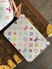 LV SHOULDER BAG 18 IN MULTICOLOR MONOGRAM CANVAS AND CALFSKIN