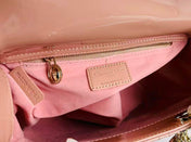 LADY BAG 24 BEIGE PATENT CALFSKIN GOLD HARDWARE