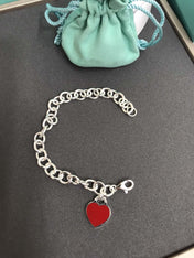 HEART TAG BRACELET SILVER MEDIUM