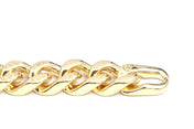 CHAIN LINKS MONOGRAM PATTERN BRACELET GOLD-COLOR HARDWARE
