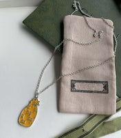 GG NECKLACE PENDANT PINEAPPLE PATTERN