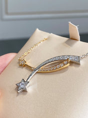 DOUBLE COMETE NECKLACE DIAMOND