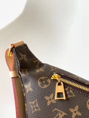 LV BUMBAG 37 IN BROWN COATED MONOGRAM CANVAS