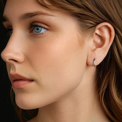 Bamoer U Moissanite Oval Hoop Earrings Geometry Ear Clip D Color VVS1 EX 925 Sterling Silver Original Luxury Jewelry Mother Gift