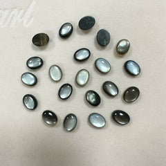 1PCS Natural Black Abalone Shell Oval Cut7*5/8*6/9*7/10*8mm For Ring Earring Necklace Pendant DIY Jewelry Making Accessories