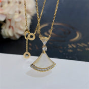 DREAM NECKLACE MOP GOLD DIAMOND