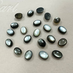1PCS Natural Black Abalone Shell Oval Cut7*5/8*6/9*7/10*8mm For Ring Earring Necklace Pendant DIY Jewelry Making Accessories