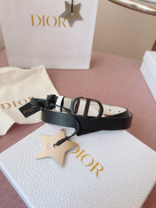 DIOR 25S BELT 20 MM IN BLACK CALFSKIN 618008